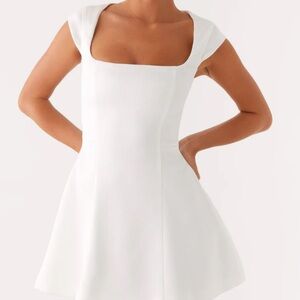 bnwt peppermayo maryjane mini dress white size 0